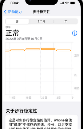 甘德iPhone手机维修如何在iPhone开启'步行稳定性通知'