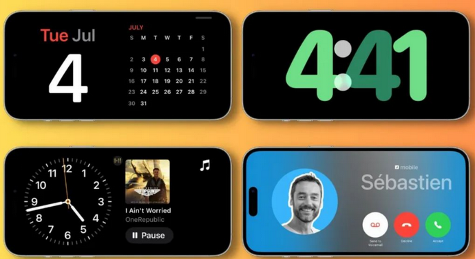 甘德苹果手机维修分享iOS17横屏充电待机显示有什么好处 