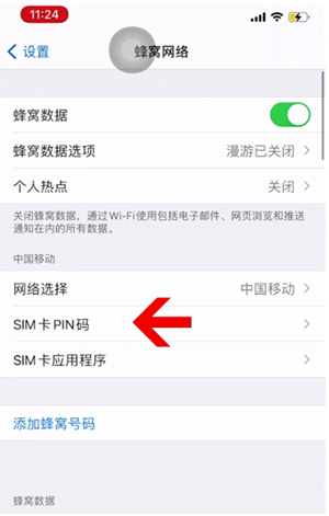 甘德苹果14维修网分享如何给iPhone14的SIM卡设置密码 