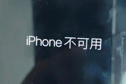 甘德苹果服务网点分享锁屏界面显示“iPhone 不可用”如何解决 