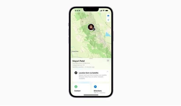 甘德苹果14维修分享iPhone14系列中 FindMy功能通过卫星分享位置方法教程 